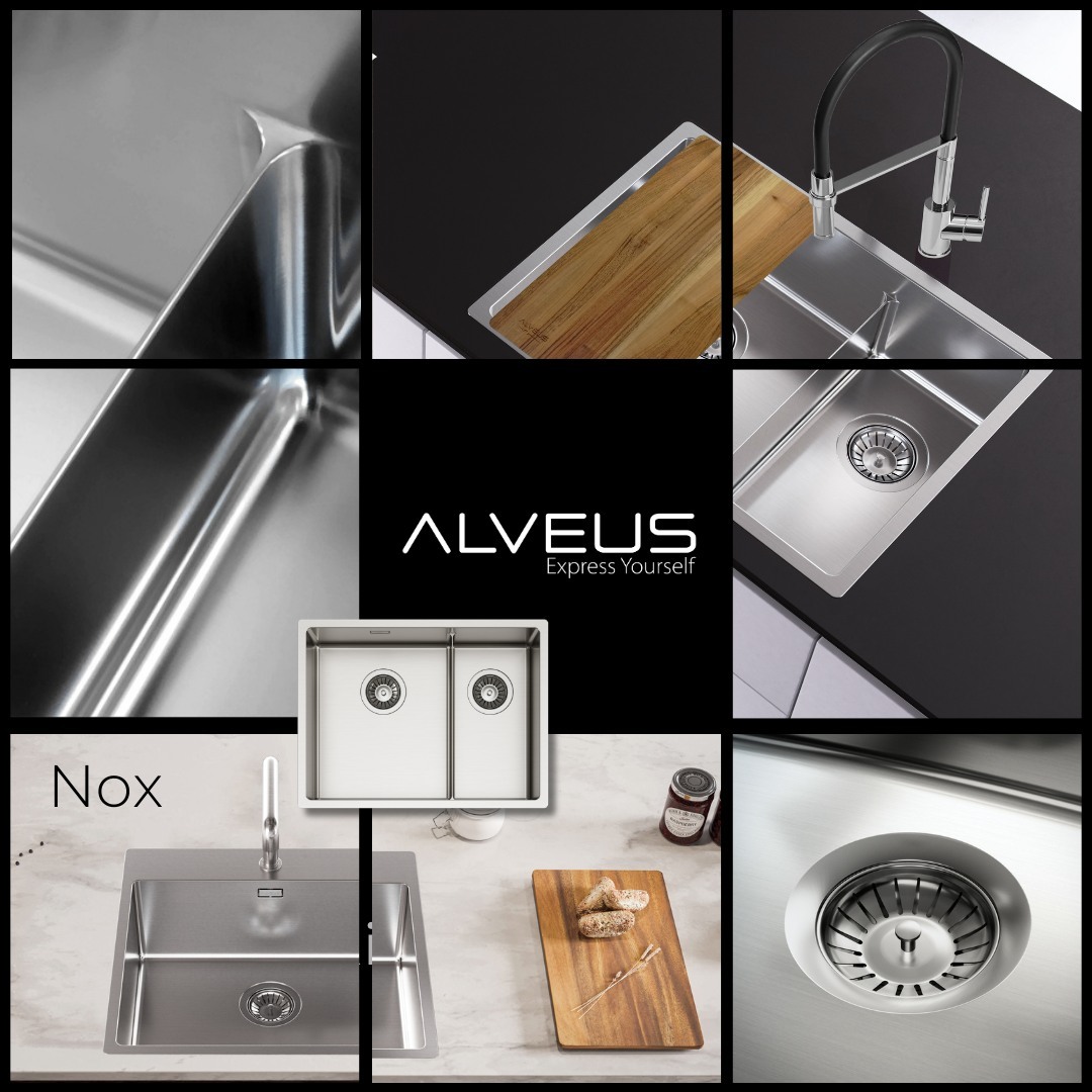 NEW from Alveus: THE NOX FAMILY⁠
⁠
We continue bringing you exciting innovations we've developed for you.⁠
⁠
Only through constant innovation, by keeping up and setting with trends, we ensure that everyone finds an ALVEUS sink and tap that matches every family's needs, tastes, and desires.⁠
⁠
Our latest addition, the NOX family, is crafted from the most popular material for sinks - stainless steel.⁠
⁠
Alongside its unmatched quality, the focus is also on design and functionality.⁠
⁠
What's your first impression of the new family?⁠
⁠
Check linkin.bio and explore NOX family ⁠
⁠
⁠
⁠
⁠
⁠
#alveuskitchensinks #alveusdesign #style #stainlesssteel #designideas #interiordesign #kitchensink #kitchenideas #design #faucet #moderndesign #kitchendesignideas #kitchenstyle #kitchen #kitchendecor #pipa #kitcheninspiration #kitcheninterior #pomivalnik #kuhinja #cleaning #kitchentrends #alveusfromslovenia #perfectforthekitchen #čiščenje #dom #urejanjedoma #novakuhinjasenadzire⁠
⁠