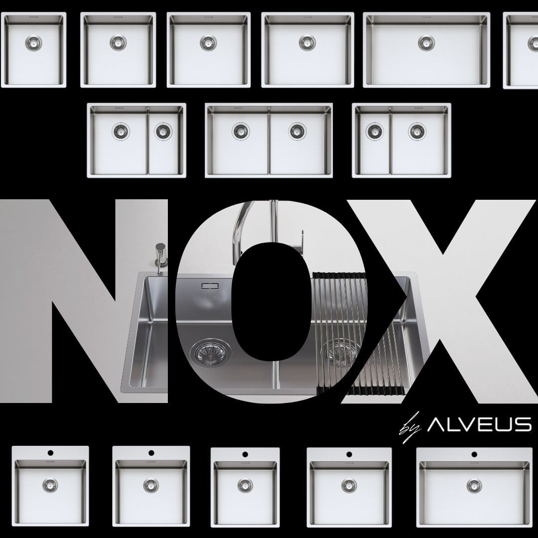 🔹 New from Alveus: NOX 🔹

The new NOX family of sinks offers as many as 12 models: 
single-bowl models, models with a divider, and models with a shelf for the faucet.

✅ They are made of stainless steel, boasting a material thickness of 1 mm, which not only exudes luxury but also ensures a long lifespan that withstands the test of time.

✅ The R12 sink corner provides another touch of elegance.

✅ The sink's depth is also functional: 200 mm, providing ample space for all kitchen activities (dishwashing, rinsing, food preparation, etc.).

#alveuskitchensinks #alveusdesign #style #stainlesssteel #designideas #interiordesign #kitchensink #kitchenideas #design #faucet #moderndesign #kitchendesignideas #kitchenstyle #kitchen #kitchendecor #pipa #kitcheninspiration #kitcheninterior #pomivalnik #kuhinja #cleaning #kitchentrends #alveusfromslovenia #perfectforthekitchen #čiščenje #dom #urejanjedoma #novakuhinja