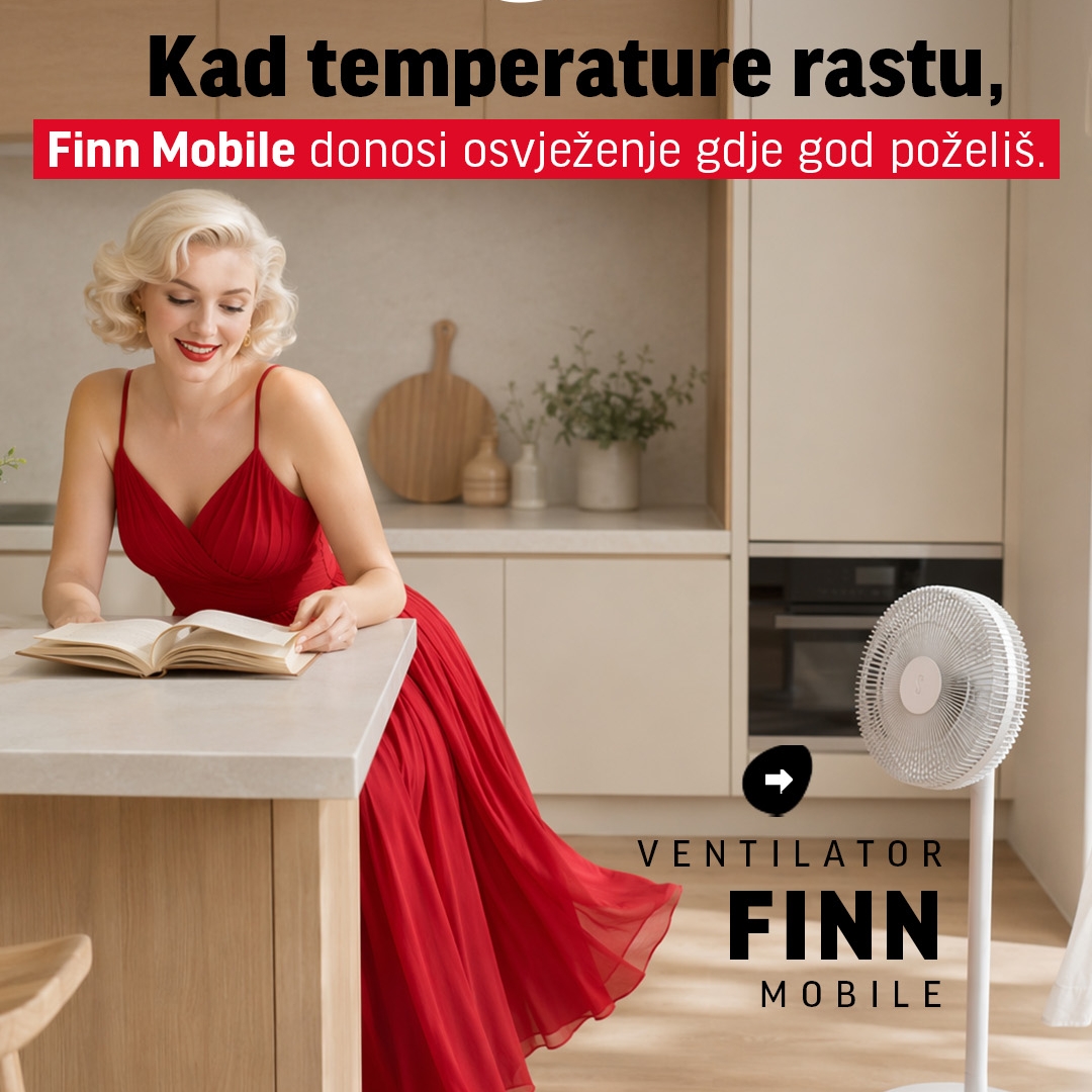 Zaboravi na kabele i uživaj u slobodi. 😉 

Finn Mobile ti daje 8 brzina hlađenja i mogućnost da ga postaviš na pod ili stol, ovisno o potrebi. Uz otpornost na vlagu i dugotrajnu bateriju, spreman je za svaku ljetnu situaciju. 🌬️✨