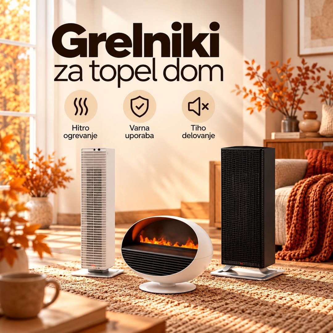 🔥 Ko temperature padejo, potrebujemo toplino! 
Grelniki Stadler Form poskrbijo za hitro in prijetno toploto tam, kjer jo potrebujete – brez ogrevanja celotnega doma. 🍂
✔️ hitro ogrevanje
✔️ varna uporaba
✔️ tiho delovanje
✔️ dizajn, ki se lepo poda v vsak prostor
Izberite svojega 👉🏻 https://tinyurl.com/3nujkxf7