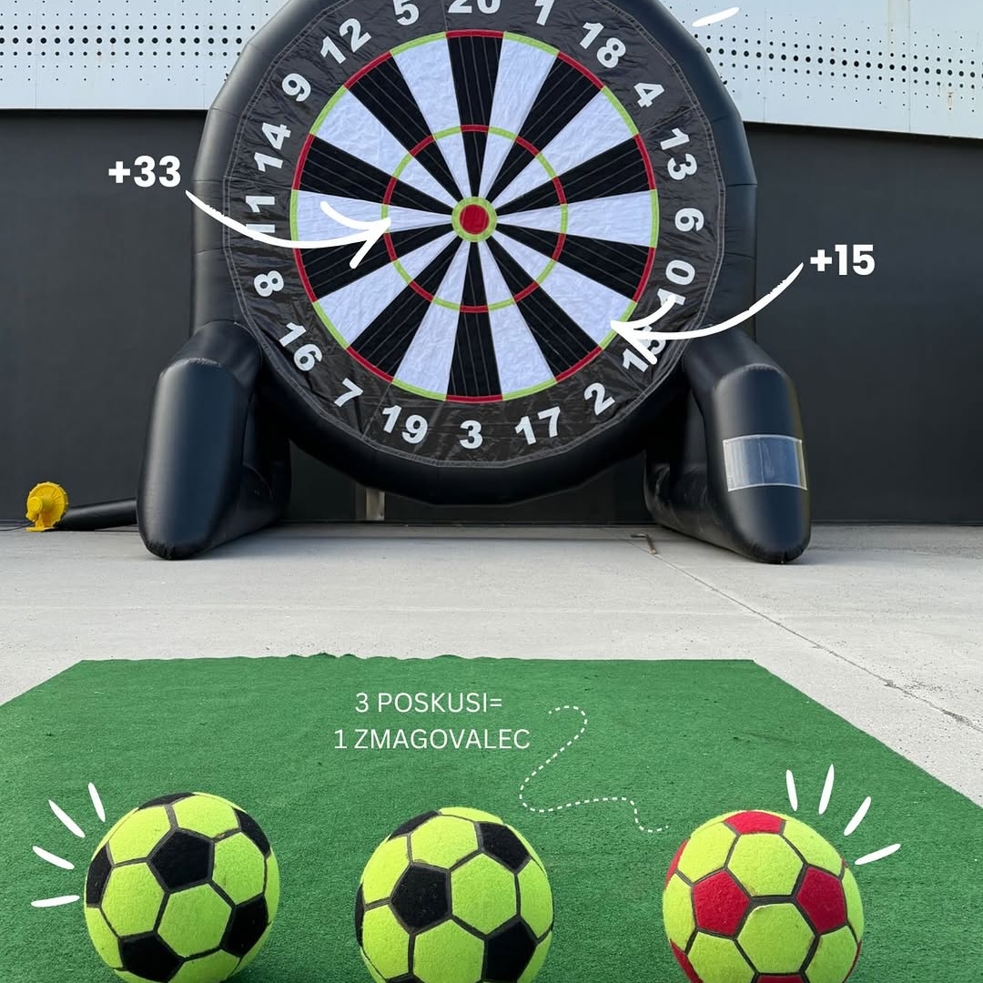 🎯 Giga pikado – interaktivna aktivacija za dogodke

Primerna za:
• fan cone
• dogodke
• teambuildinge
• promocijske aktivacije

Z dobro zasnovanimi aktivacijami poskrbimo, da se obiskovalci vključijo, povežejo in ustvarijo nepozabno izkušnjo dogodka.
Če želite na vašem dogodku ustvariti podobno vzdušje, prepustite organizacijo nam. Vaš dogodek, naša skrb.

📩 info@fun4u.si
📞 +386 40 779 848
🌐 www.fun4u.si